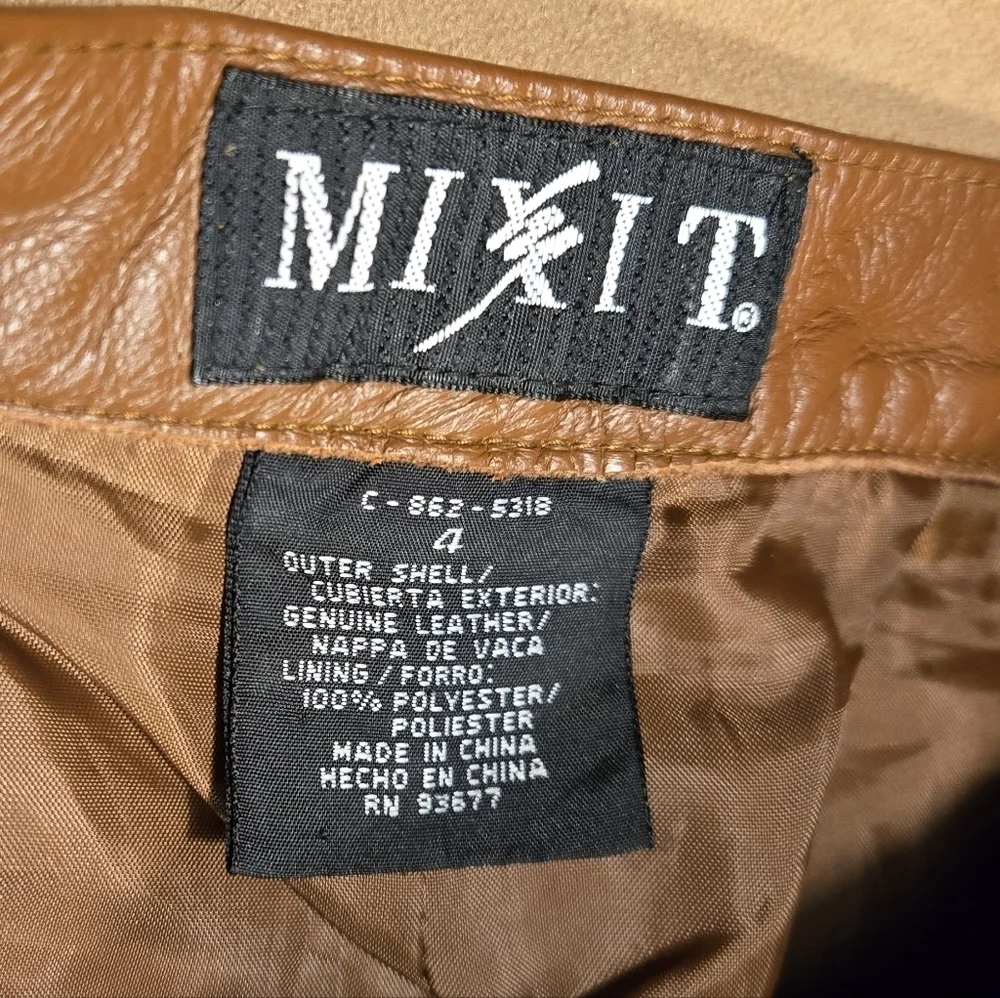Mixit brown leather pants - Picture 4 of 7